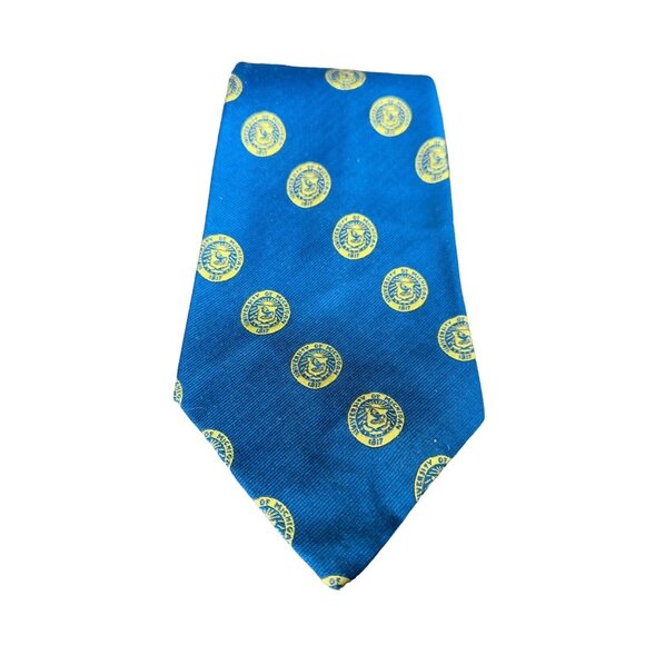 Vintage 70s University Of Michigan Wolverines Tie Men’s Necktie - Picture 2 of 5